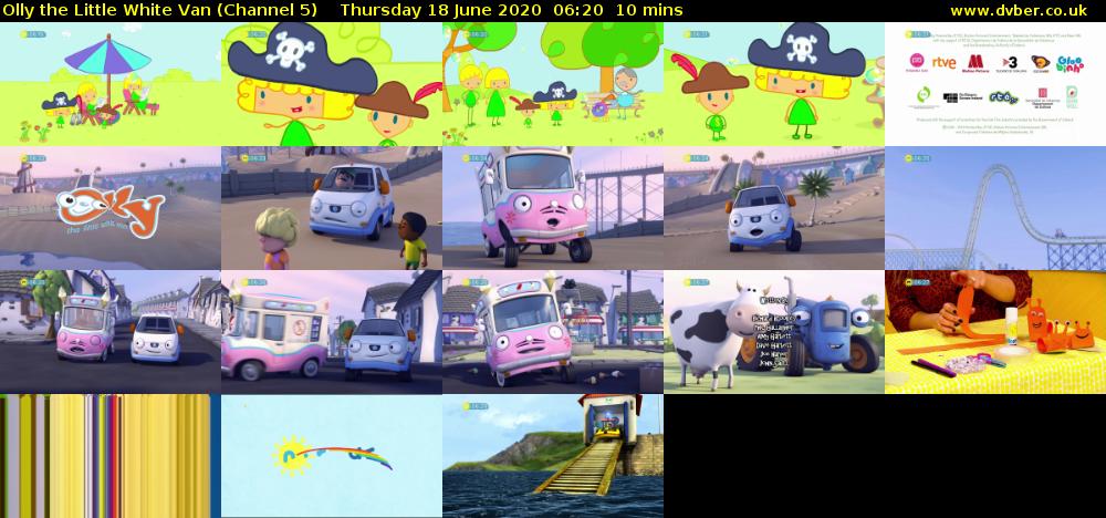 Olly the Little White Van (Channel 5) Thursday 18 June 2020 06:20 - 06:30
