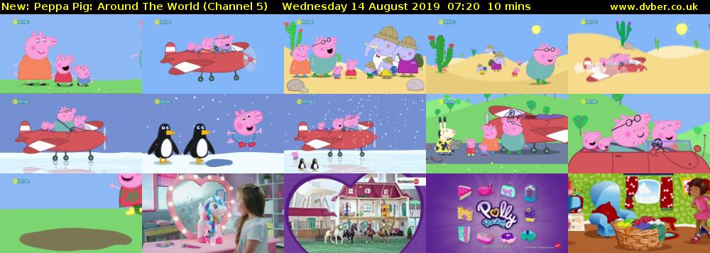 Peppa Pig: Around The World (Channel 5) Wednesday 14 August 2019 07:20 - 07:30