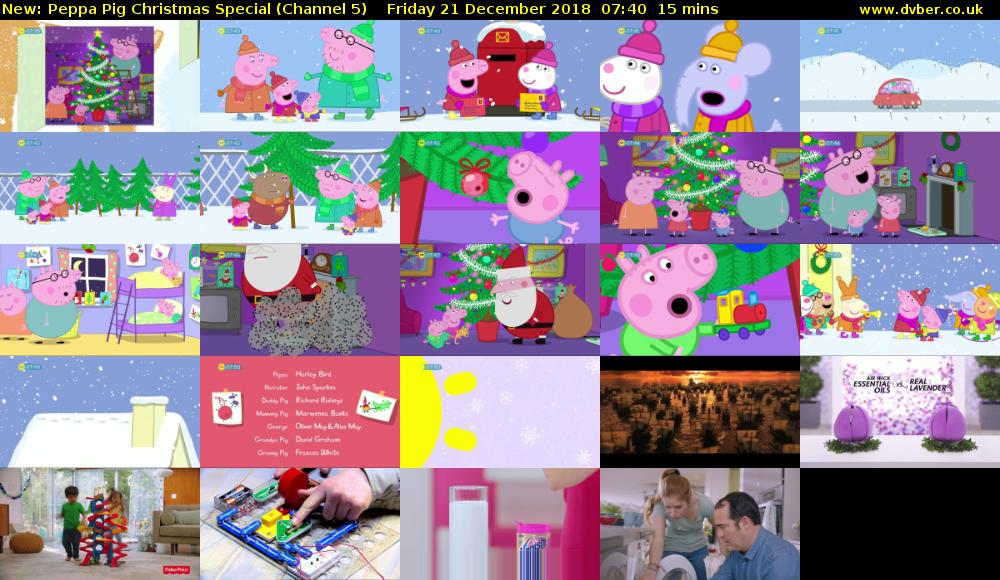 Peppa Pig Christmas Special (Channel 5) Friday 21 December 2018 07:40 - 07:55