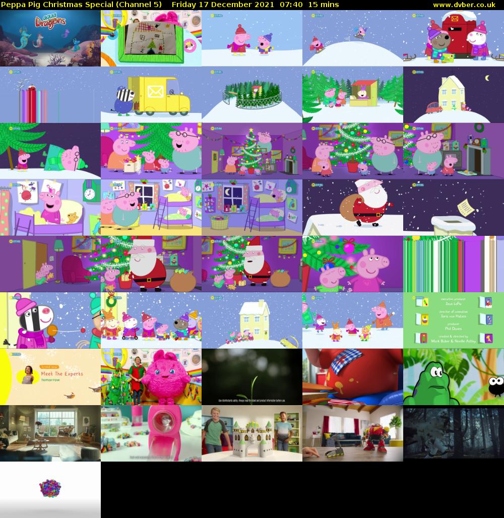 Peppa Pig Christmas Special (Channel 5) Friday 17 December 2021 07:40 - 07:55