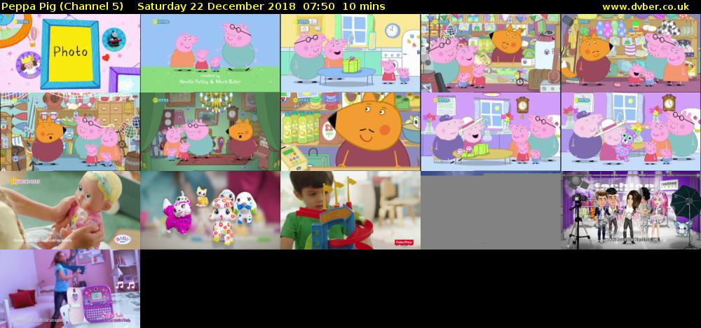 Peppa Pig (Channel 5) Saturday 22 December 2018 07:50 - 08:00