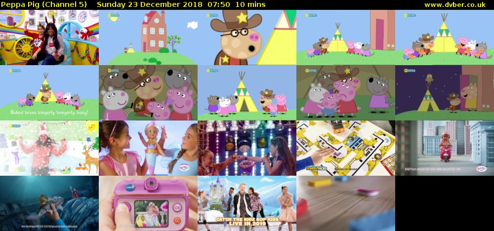 Peppa Pig (Channel 5) Sunday 23 December 2018 07:50 - 08:00