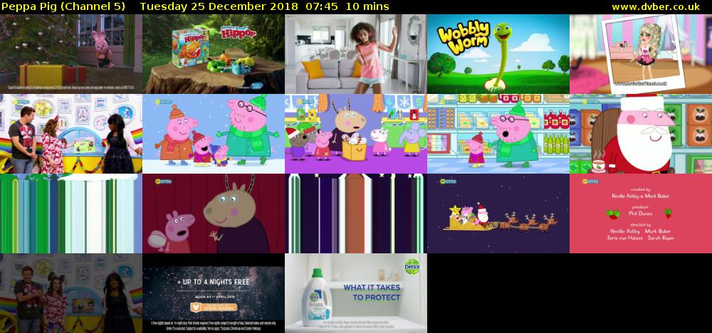 Peppa Pig (Channel 5) Tuesday 25 December 2018 07:45 - 07:55