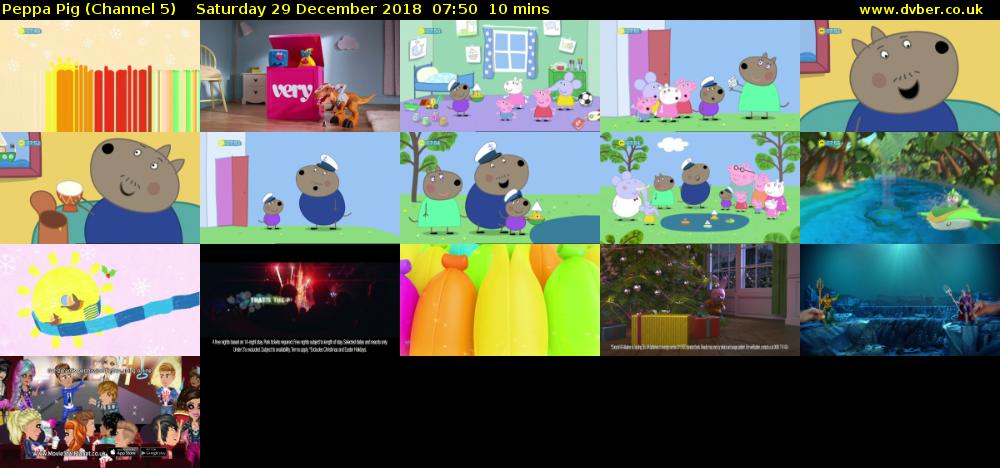 Peppa Pig (Channel 5) Saturday 29 December 2018 07:50 - 08:00