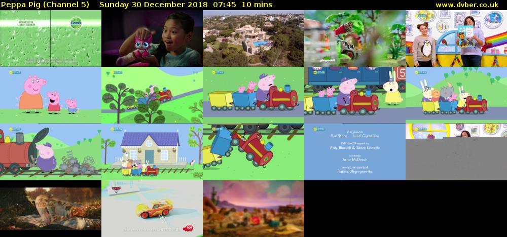 Peppa Pig (Channel 5) Sunday 30 December 2018 07:45 - 07:55