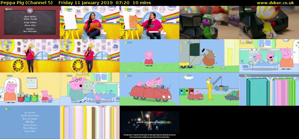 Peppa Pig (Channel 5) Friday 11 January 2019 07:20 - 07:30
