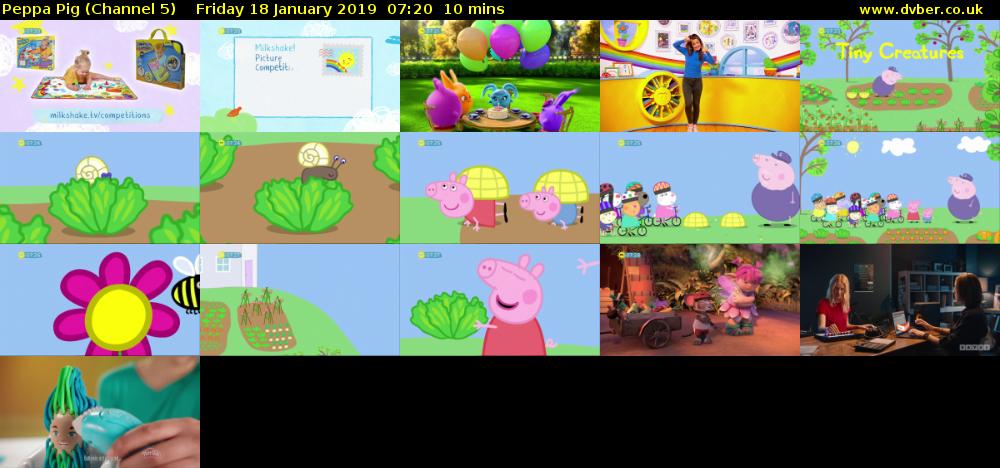 Peppa Pig (Channel 5) Friday 18 January 2019 07:20 - 07:30
