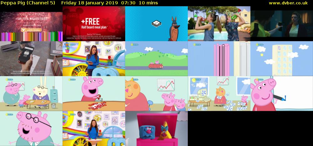 Peppa Pig (Channel 5) Friday 18 January 2019 07:30 - 07:40