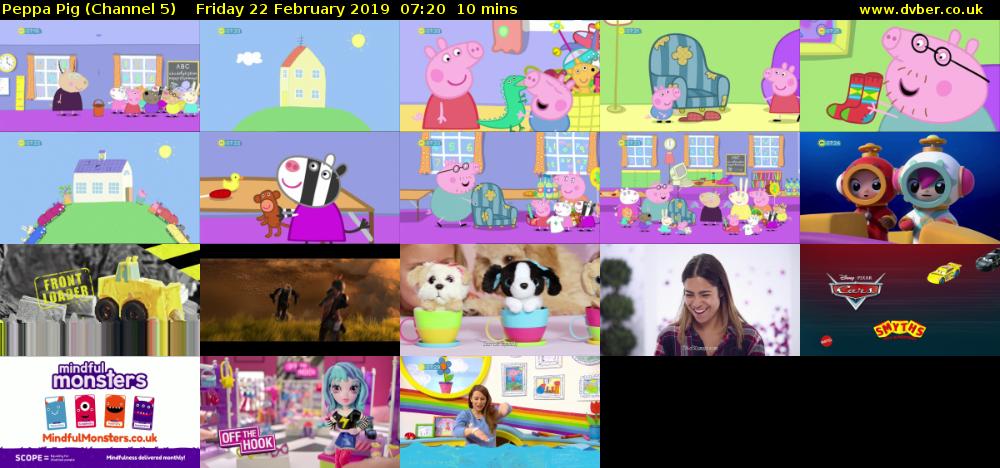 Peppa Pig (Channel 5) Friday 22 February 2019 07:20 - 07:30