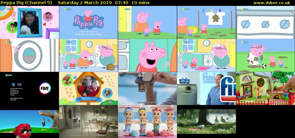 Peppa Pig (Channel 5) Saturday 2 March 2019 07:40 - 07:50