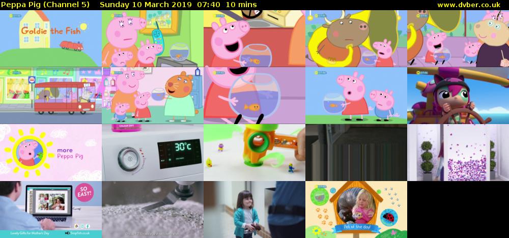 Peppa Pig (Channel 5) Sunday 10 March 2019 07:40 - 07:50
