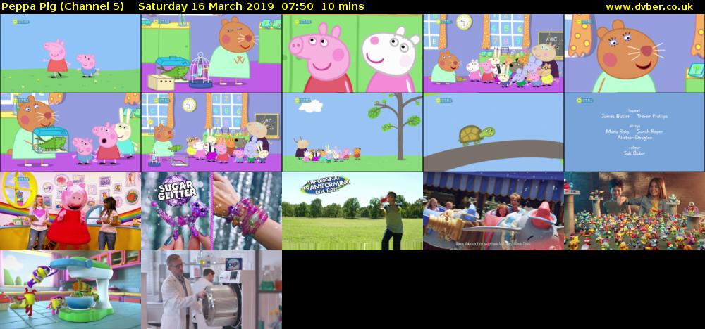 Peppa Pig (Channel 5) Saturday 16 March 2019 07:50 - 08:00