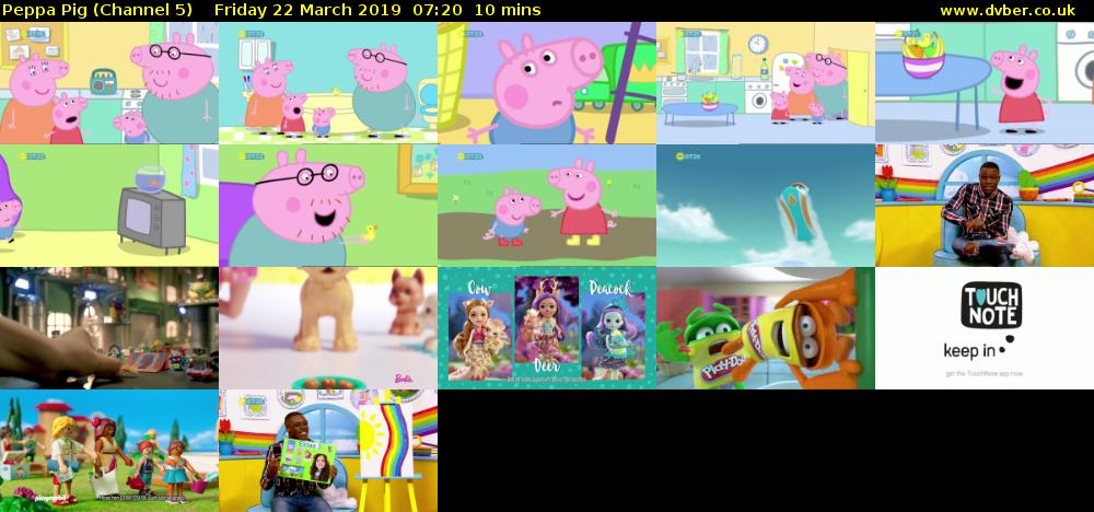 Peppa Pig (Channel 5) Friday 22 March 2019 07:20 - 07:30
