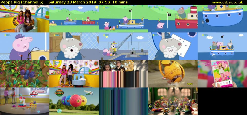 Peppa Pig (Channel 5) Saturday 23 March 2019 07:50 - 08:00