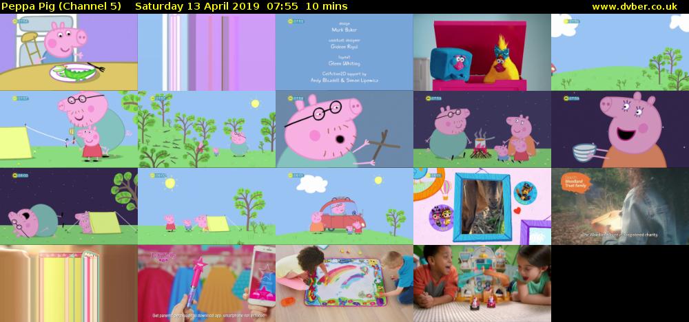 Peppa Pig (Channel 5) Saturday 13 April 2019 07:55 - 08:05