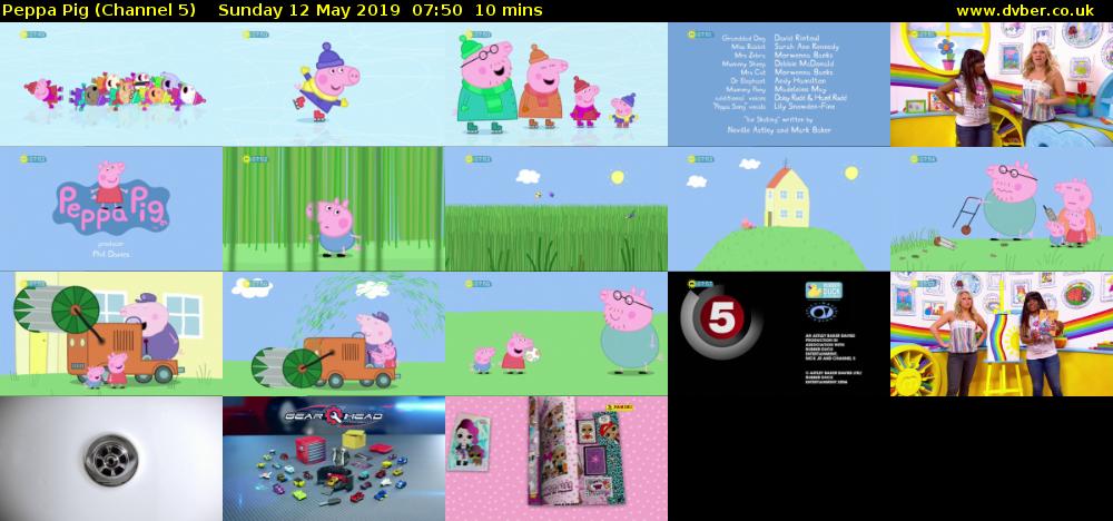 Peppa Pig (Channel 5) Sunday 12 May 2019 07:50 - 08:00
