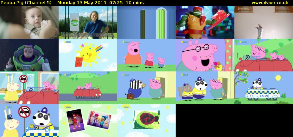Peppa Pig (Channel 5) Monday 13 May 2019 07:25 - 07:35