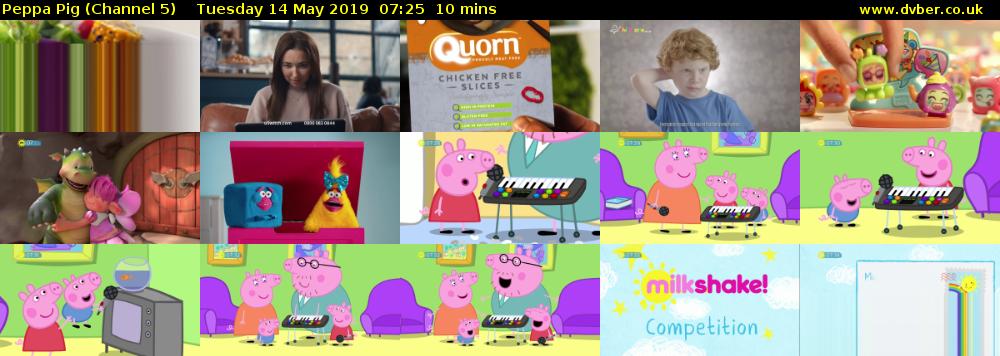 Peppa Pig (Channel 5) Tuesday 14 May 2019 07:25 - 07:35