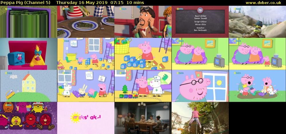 Peppa Pig (Channel 5) Thursday 16 May 2019 07:15 - 07:25
