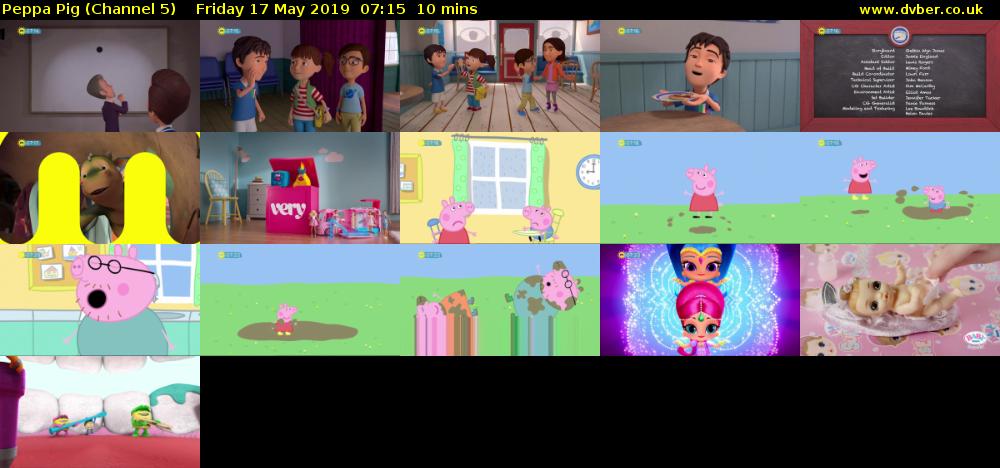 Peppa Pig (Channel 5) Friday 17 May 2019 07:15 - 07:25