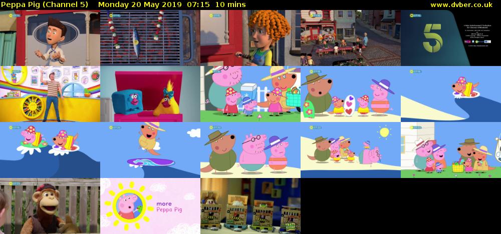 Peppa Pig (Channel 5) Monday 20 May 2019 07:15 - 07:25