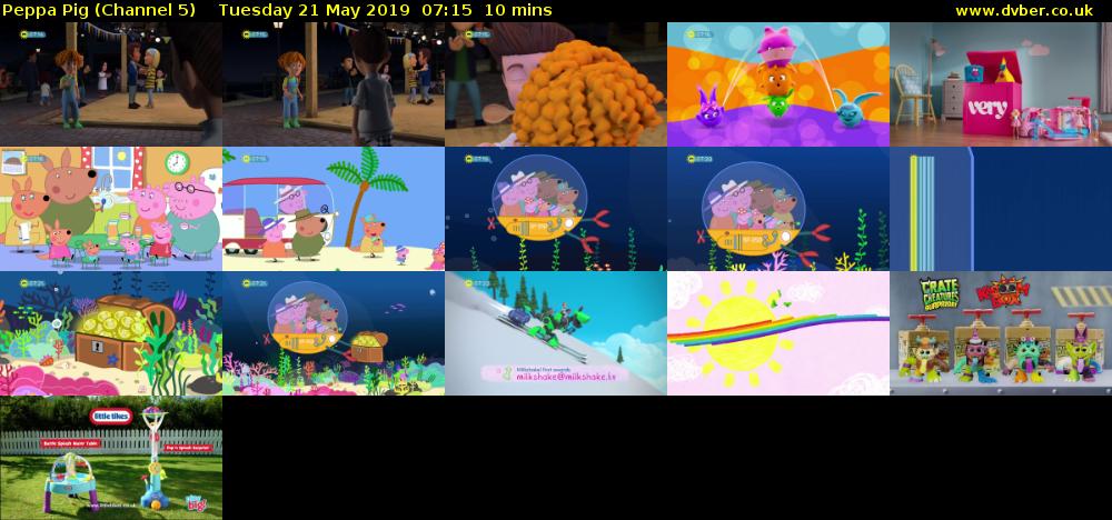 Peppa Pig (Channel 5) Tuesday 21 May 2019 07:15 - 07:25