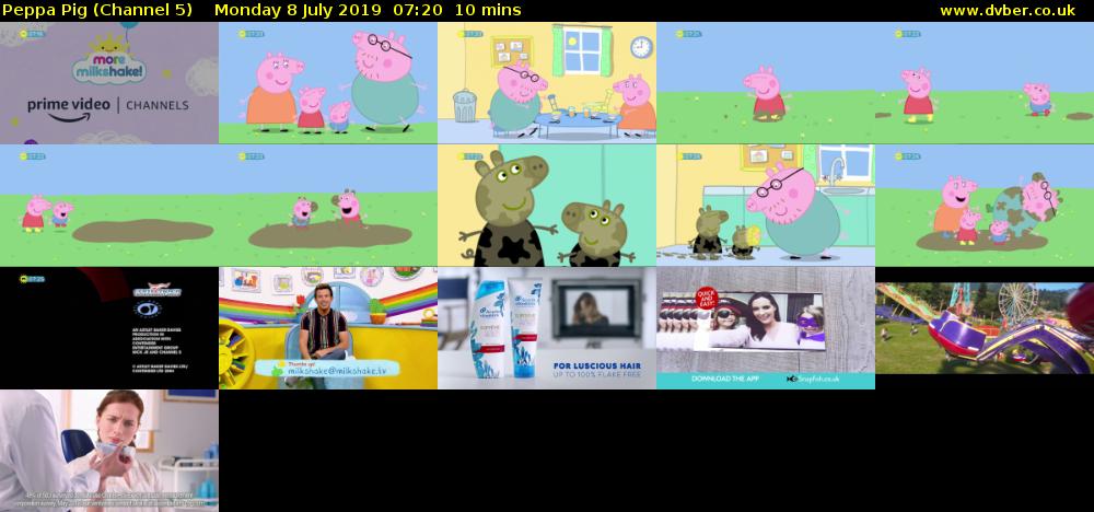Peppa Pig (Channel 5) Monday 8 July 2019 07:20 - 07:30