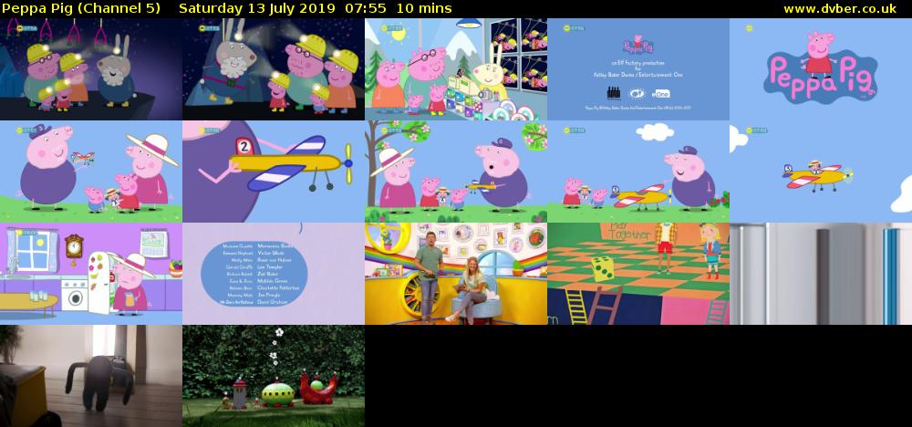Peppa Pig (Channel 5) Saturday 13 July 2019 07:55 - 08:05