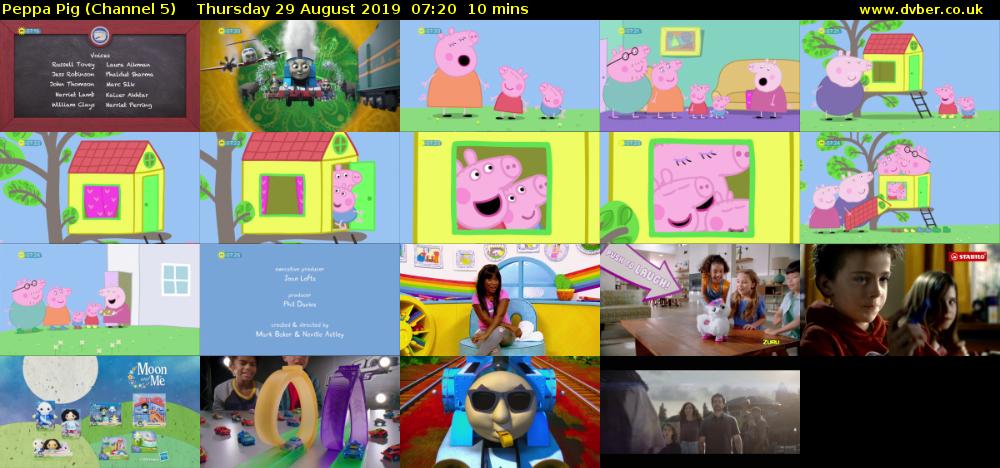 Peppa Pig (Channel 5) Thursday 29 August 2019 07:20 - 07:30