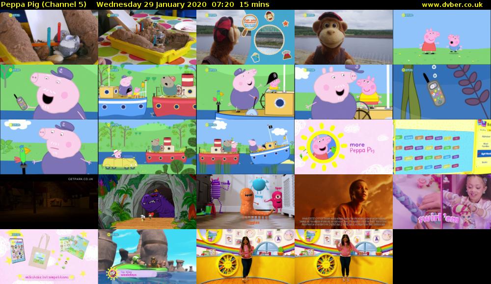 Peppa Pig (Channel 5) Wednesday 29 January 2020 07:20 - 07:35