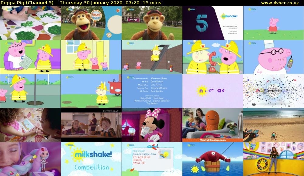Peppa Pig (Channel 5) Thursday 30 January 2020 07:20 - 07:35