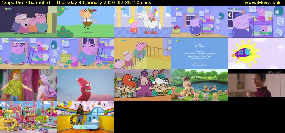Peppa Pig (Channel 5) Thursday 30 January 2020 07:35 - 07:45
