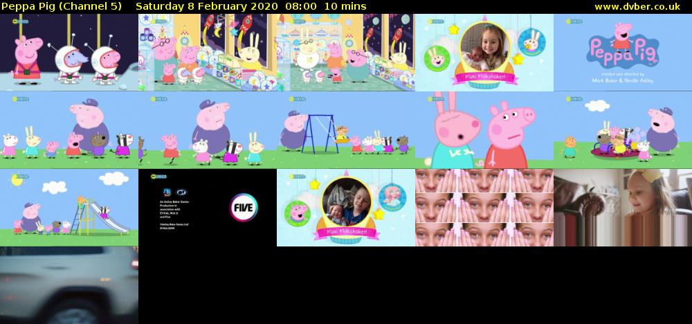 Peppa Pig (Channel 5) Saturday 8 February 2020 08:00 - 08:10