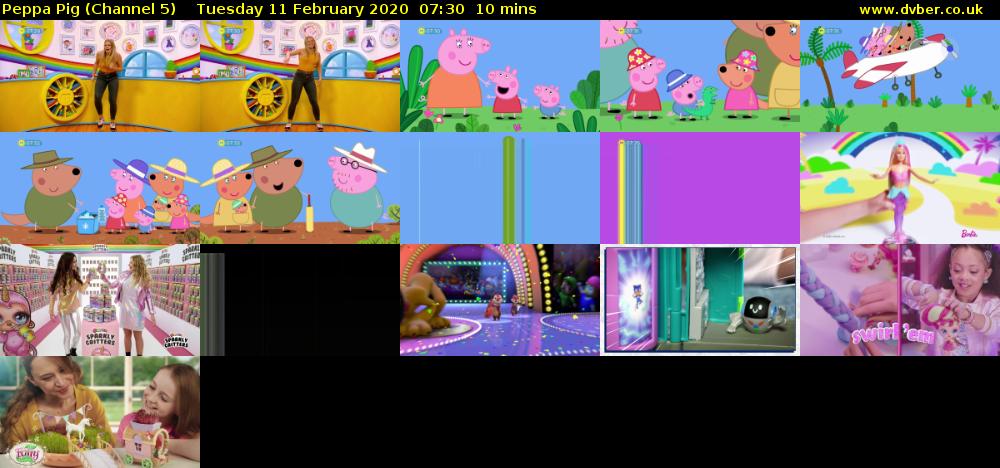 Peppa Pig (Channel 5) Tuesday 11 February 2020 07:30 - 07:40