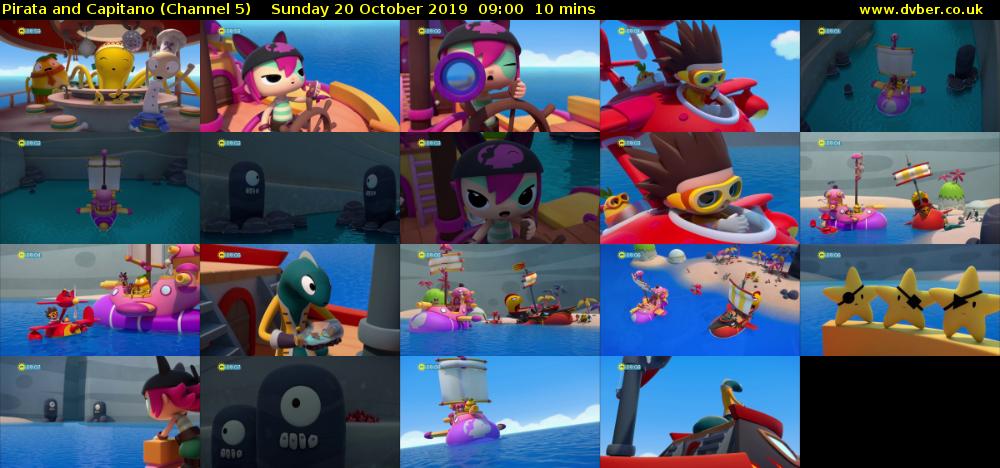 Pirata and Capitano (Channel 5) Sunday 20 October 2019 09:00 - 09:10