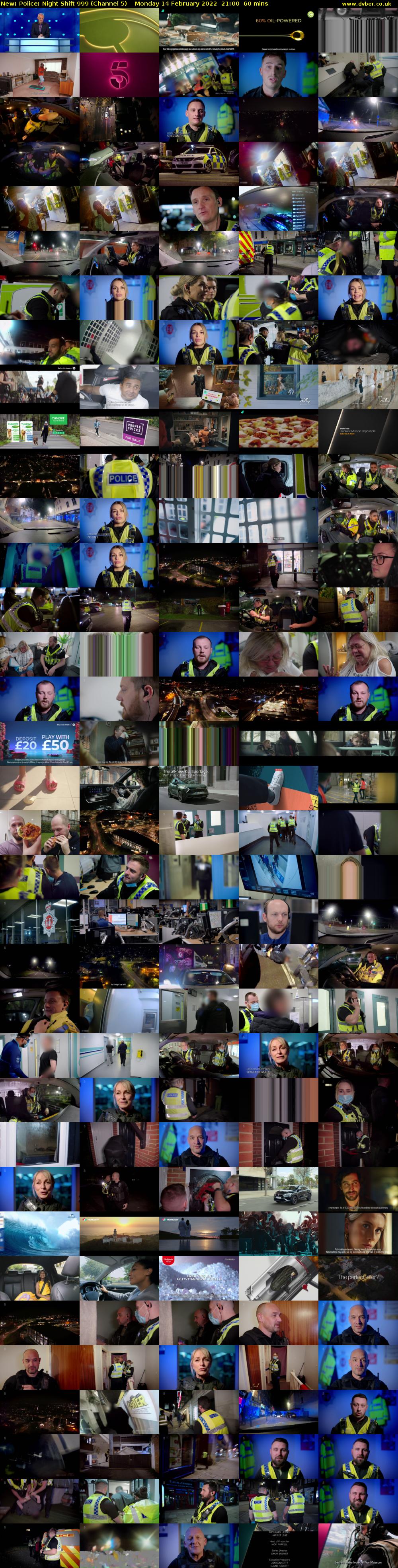 Police: Night Shift 999 (Channel 5) Monday 14 February 2022 21:00 - 22:00