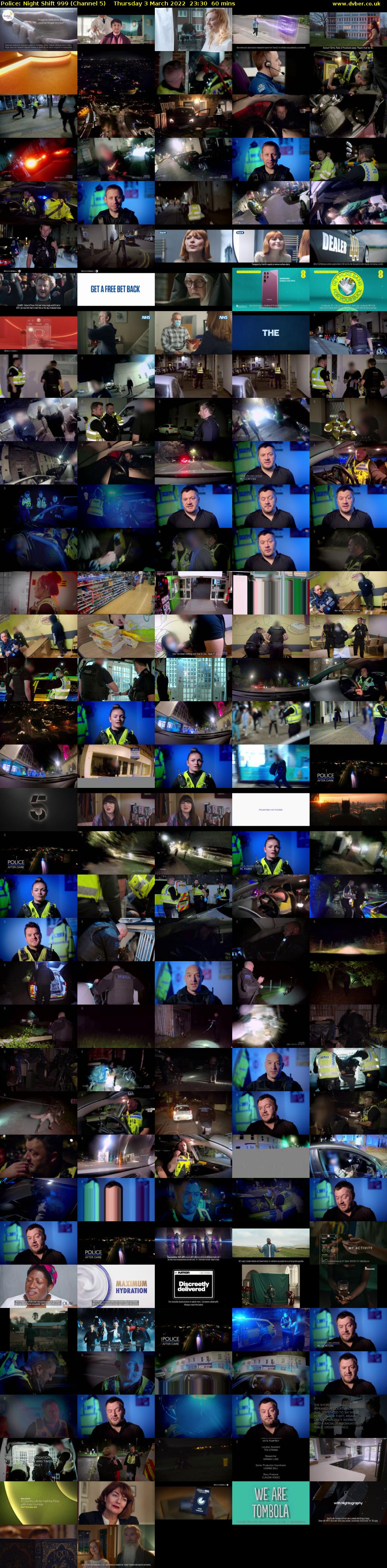 Police: Night Shift 999 (Channel 5) Thursday 3 March 2022 23:30 - 00:30