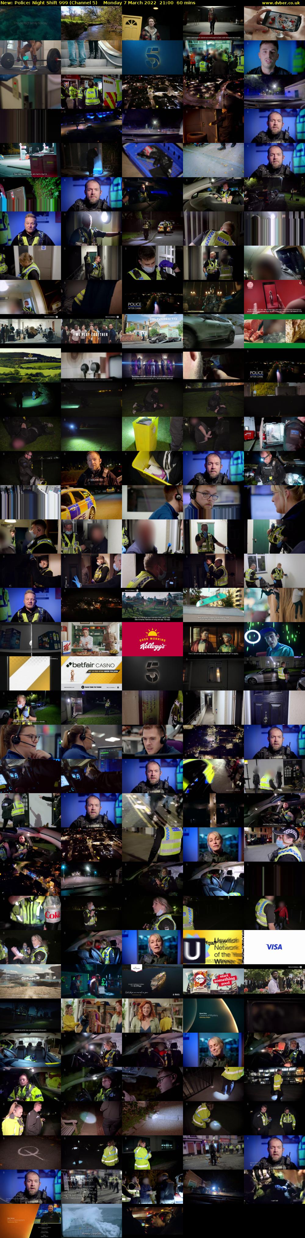 Police: Night Shift 999 (Channel 5) Monday 7 March 2022 21:00 - 22:00