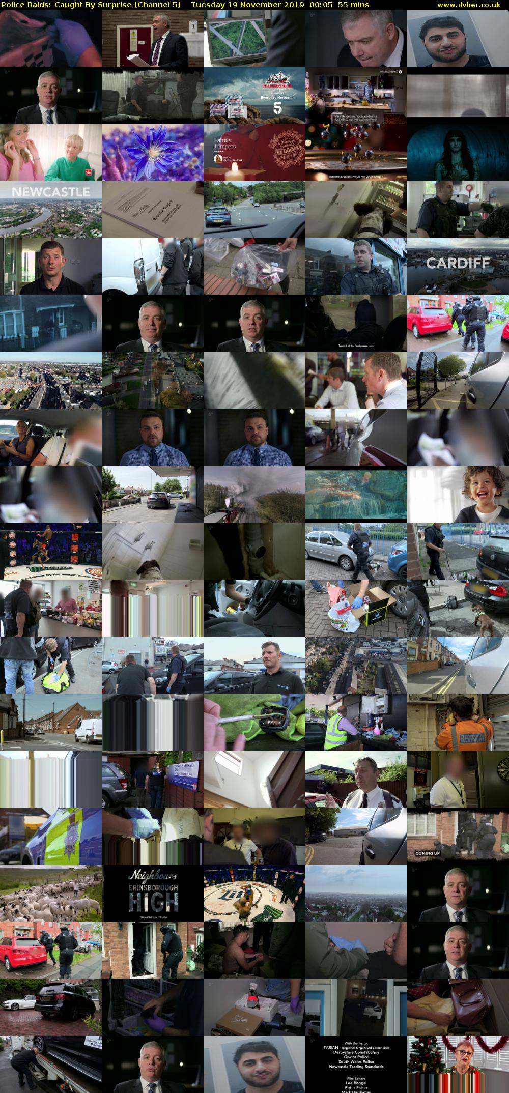 Police Raids: Caught By Surprise (Channel 5) Tuesday 19 November 2019 00:05 - 01:00