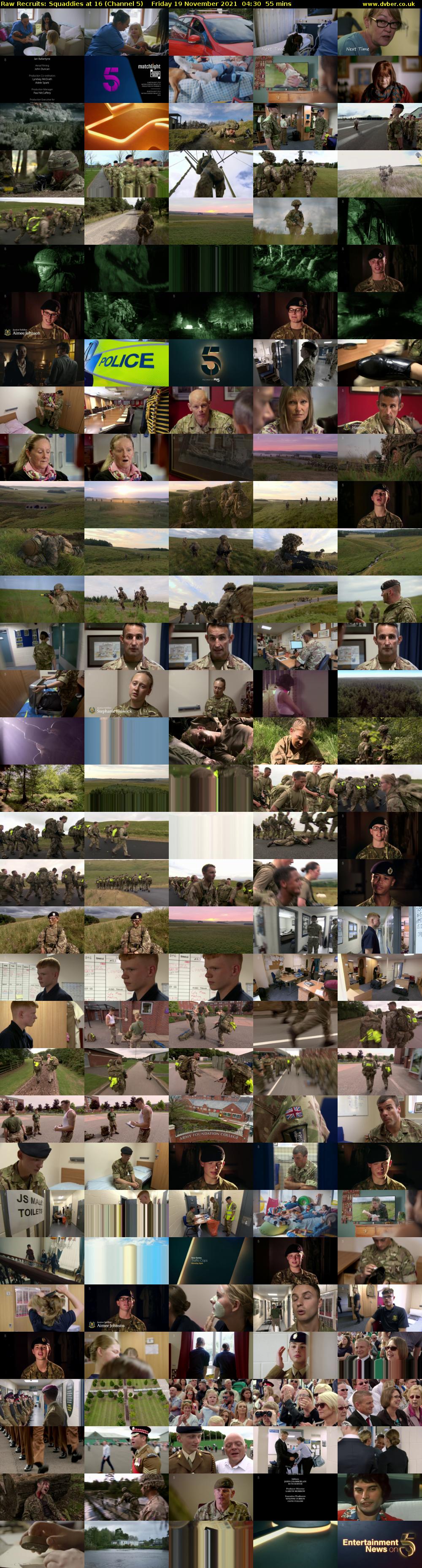 Raw Recruits: Squaddies at 16 (Channel 5) Friday 19 November 2021 04:30 - 05:25