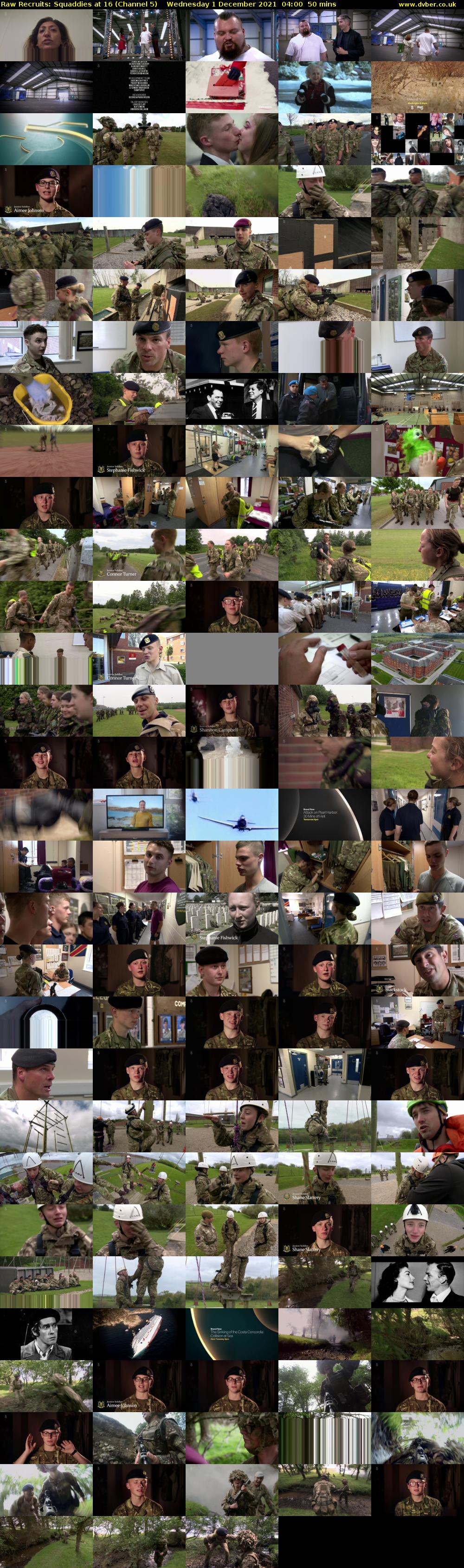 Raw Recruits: Squaddies at 16 (Channel 5) Wednesday 1 December 2021 04:00 - 04:50