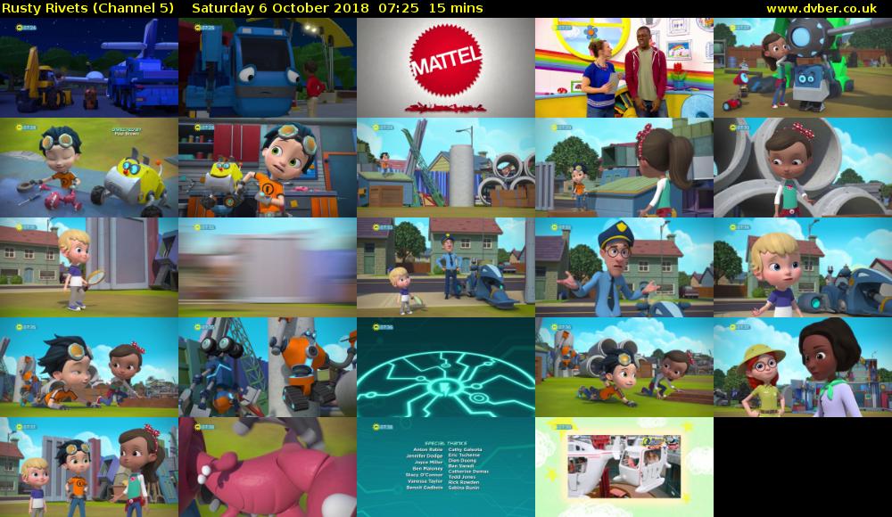 Rusty Rivets (Channel 5) Saturday 6 October 2018 07:25 - 07:40