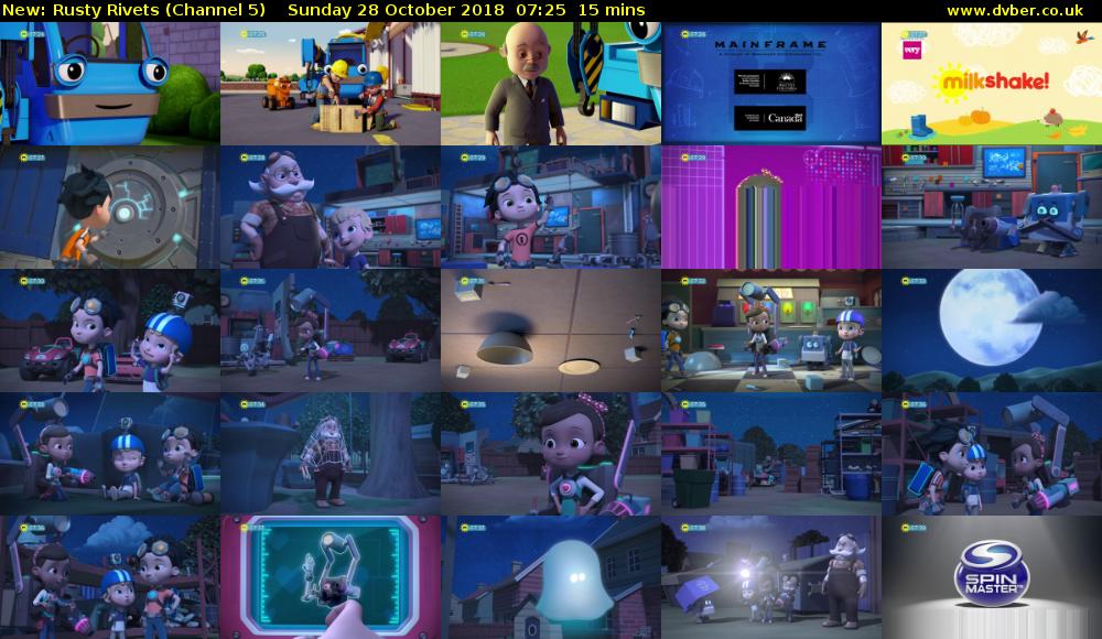 Rusty Rivets (Channel 5) Sunday 28 October 2018 07:25 - 07:40