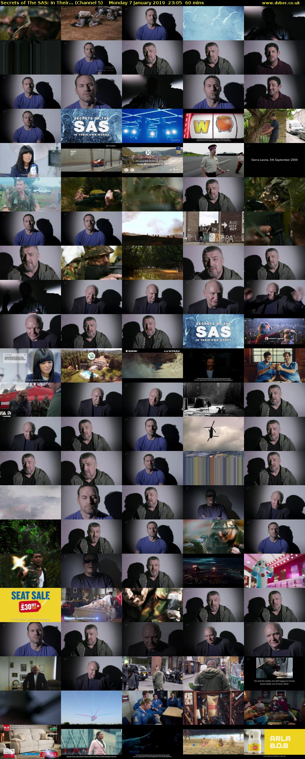 Secrets of The SAS: In Their... (Channel 5) Monday 7 January 2019 23:05 - 00:05
