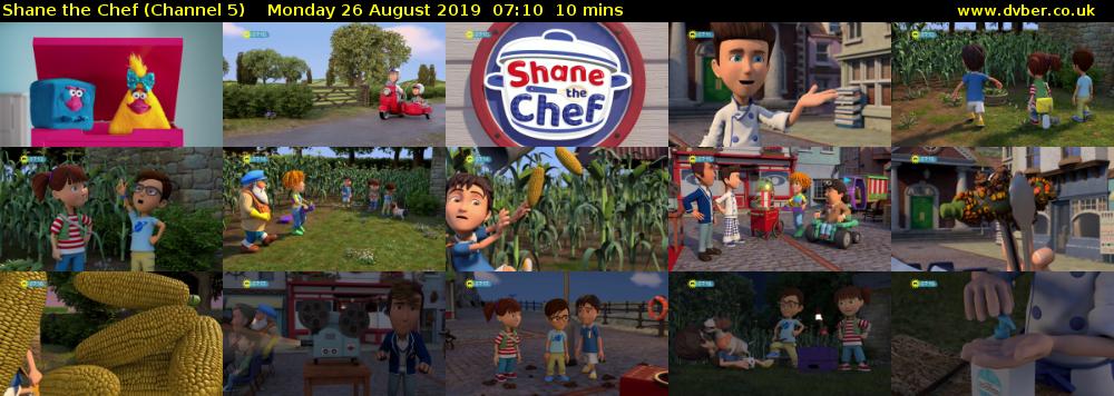 Shane the Chef (Channel 5) Monday 26 August 2019 07:10 - 07:20
