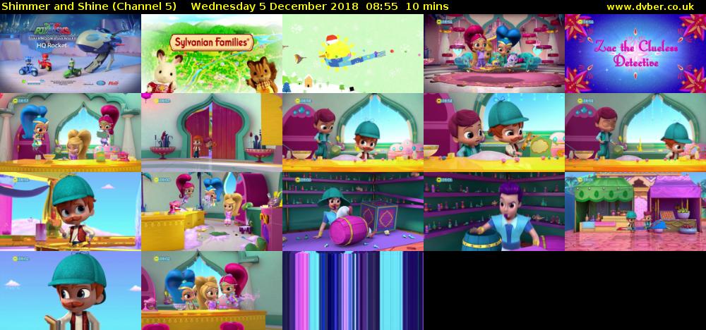 Shimmer and Shine (Channel 5) Wednesday 5 December 2018 08:55 - 09:05