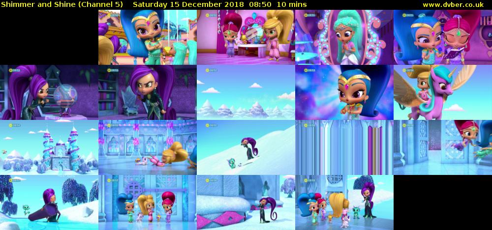 Shimmer and Shine (Channel 5) Saturday 15 December 2018 08:50 - 09:00