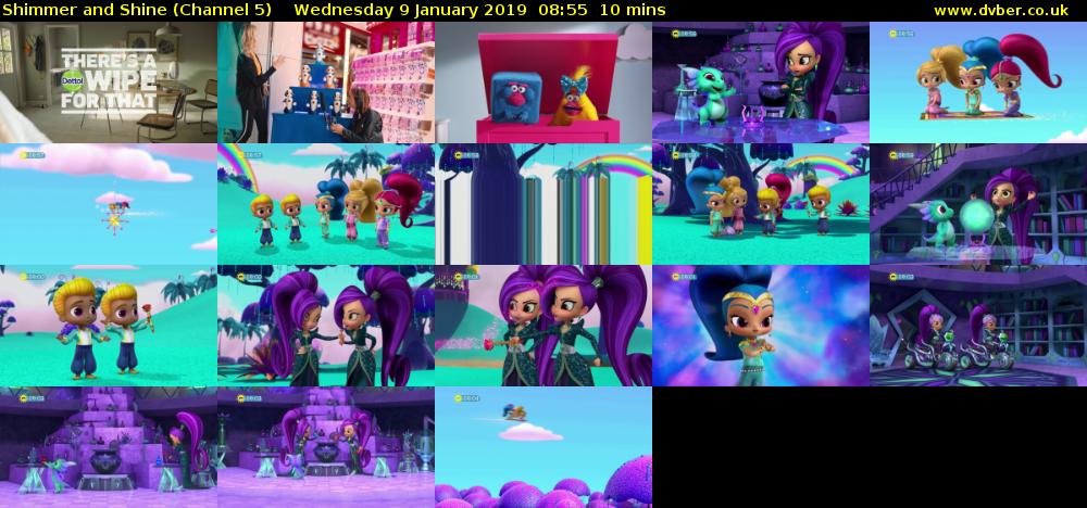 Shimmer and Shine (Channel 5) Wednesday 9 January 2019 08:55 - 09:05