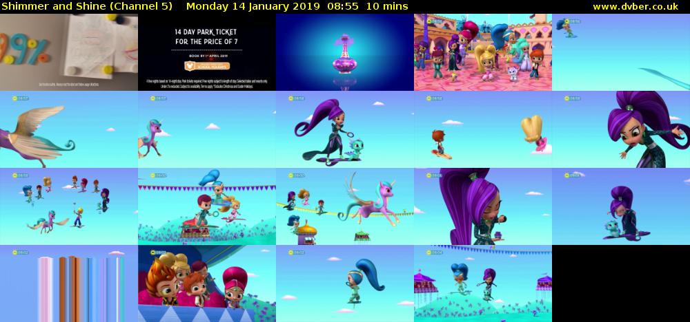 Shimmer and Shine (Channel 5) Monday 14 January 2019 08:55 - 09:05