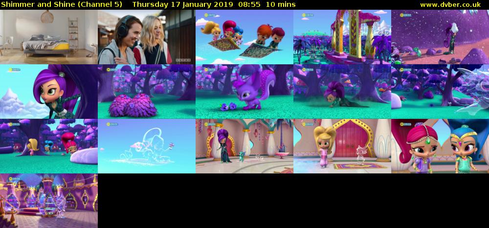 Shimmer and Shine (Channel 5) Thursday 17 January 2019 08:55 - 09:05